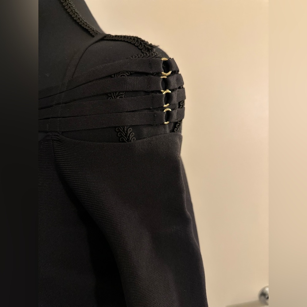 Jonathan Simkhai Sarah Compact Rib Top in Black. Size S - Picture 9 of 11